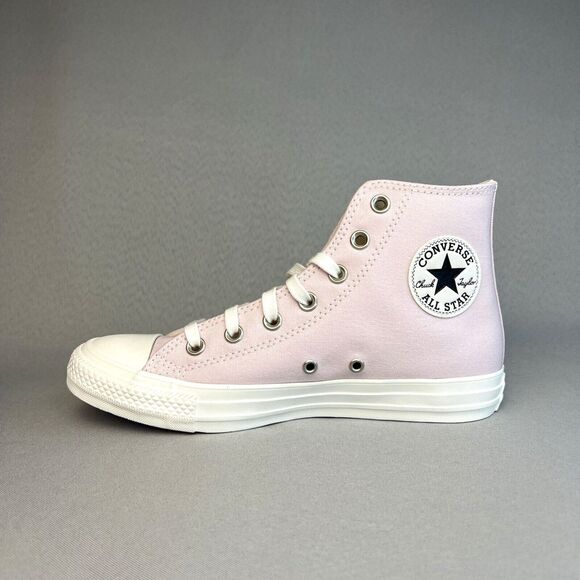 New Converse Chuck Taylor High Top Pink Barely Rose Embroidered Gems Sz 7 w/ Box - Picture 6 of 16